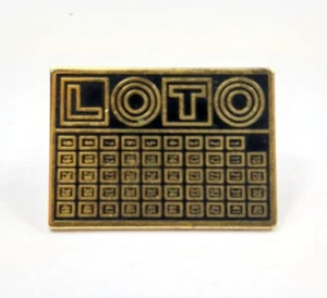 Pin's Pins FDJ Française des Jeux Loto Grille Noire Logo Horizontal - Bild 1 von 2