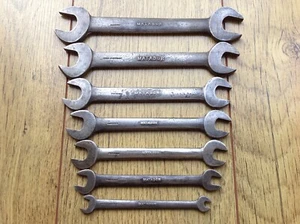 7 Vintage Matador Super Chrom Maulschlüssel 1/2" bis 1/16" Whitworth. - Bild 1 von 9