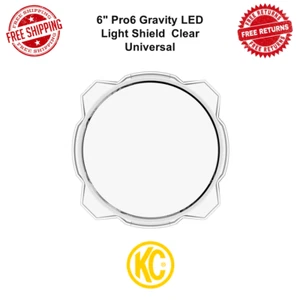 KC Hilites Polycarbonate 6" Pro6 Gravity LED Light Shield Round Clear Universal - Bild 1 von 12