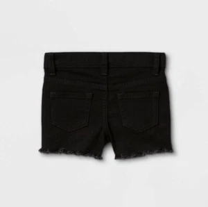Toddler Girls' Cutoff Jean Shorts - Cat & Jack™ Black 18M - Picture 1 of 3