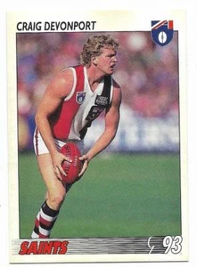 1993 Select Base Card (38) Craig DEVONPORT St. Kilda - Picture 1 of 1