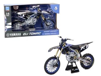 MOTOCROSS YAMAHA YZ 450F ELIC TOMAC SCALA 1:6 XXL GRANDE NEW RAY DIE CAST - Immagine 1 di 2