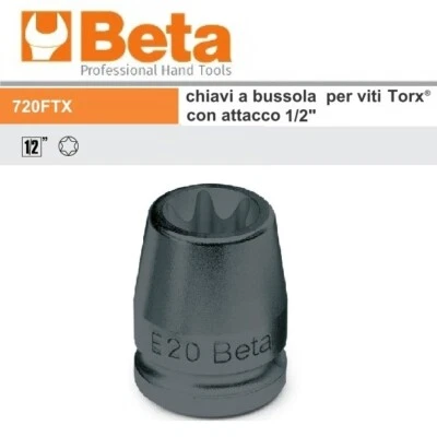BETA 720FTX CHIAVI BUSSOLA A MACCHINA PER VITI  TORX® CON ATTACCO 1/2" FOSFATAT - Immagine 1 di 3