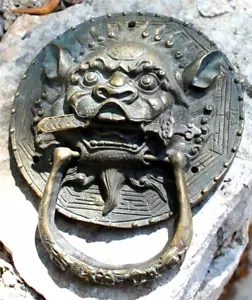antique & large Asian bronze handle - Picture 1 of 3
