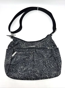 Baggallini Securtex Anti-Theft Free Time Crossbody Midnight Blossom - Picture 1 of 6