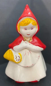 Vintage McCoy Ceramic Little Red Riding Hood Cookie Jar 13 inches Tall / Mint - Picture 1 of 9