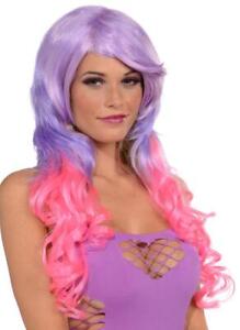Wig Pony Tail Set Long Rave Fancy Dress Halloween Costume Accessory 3 COLORS