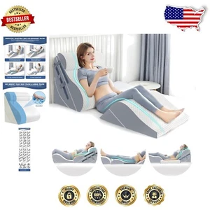 6PCS Ergonomic Wedge Pillow Set – Memory Foam Design for Pain Relief & Recovery - Picture 1 of 10