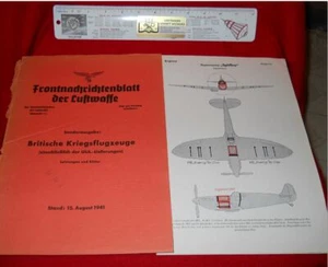 GERMAN SECRET LUFTWAFFE AIRCRAFT ID ENGLAND, U.S.,SPITFIRE, B 17, MUSTANG - Picture 1 of 5