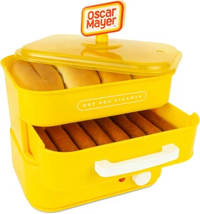 Oscar Mayer Diner-Style Hot Dog Steamer and Bun Warmer, 8 Hot Dog and 4 Bun Capa - Picture 1 of 12
