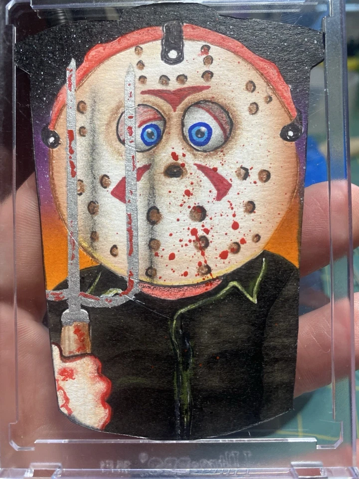 Jason Vorhees Garbage Pail Kids Sketch Card Limited 1/1 By Cristian - Image 1 of 1