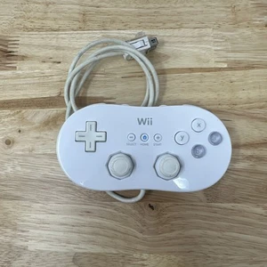 Controller originale Nintendo Wii Classic filo bianco RVL-005 OEM - Foto 1 di 3