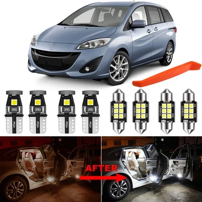 Kit de luces LED interiores para Mazda5 2006-2010 xenón blanco luces LED bombillas actualización Foto 1 de 4