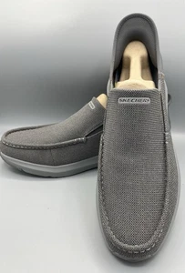 Skechers Hands Free Slipper Schuhe Herren Gr. 15 Parson Ralven grau Memory Foam - Bild 1 von 9
