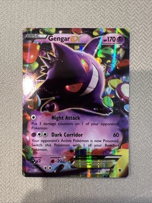 Pokémon Gengar EX Ultra Rare TCG Card 34/119 XY: Phantom Forces - Image 1 of 4