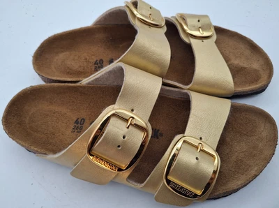 Birkenstock Big Buckle Gold Arizona strappy sandals - UK 7, EUR 40 Narrow - Image 1 of 4