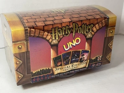 New Harry Potter & Sorcerer's Stone Uno Special Edition Card Trunk Game Sealed - Image 1 of 4