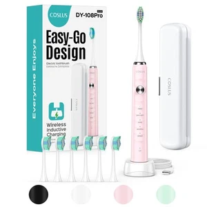 Electric Toothbrush for Adults and Teen: Wireless Rechargeable Tooth Brush fo... - Picture 1 of 8