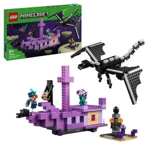 LEGO Minecraft 21264 Der Enderdrache und das Endschiff Bausatz, Mehrfarbig - Bild 1 von 3