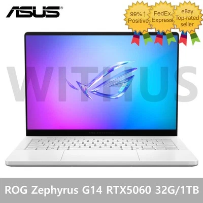 ASUS ROG Zephyrus G14 GA403WM-QS017W 14" RTX5060 AMD AI 9HX 370 32G/1TB Win11 - Image 1 of 4