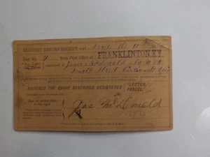 Antikes Dokument 1889 Franklinton Kentucky Post Office Cincinnati Ohio Karte Vintage  - Bild 1 von 2