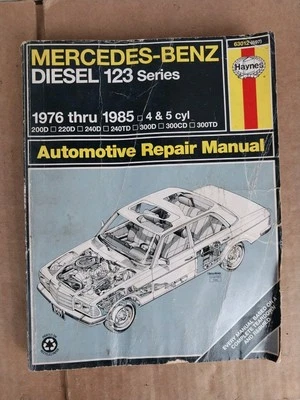 Haynes Mercedes Benz Diesel 1976 - 85 Automotive 123 Series Repair Manual 63012 - Image 1 of 4