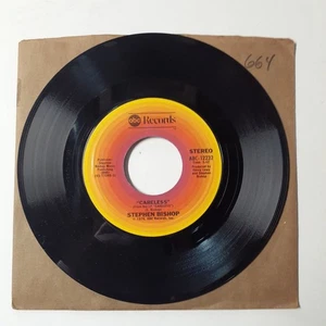 Stephen Bishop - Careless 7" Record 1976 ABC Records Pop Rock 45 RPM - Picture 1 of 2