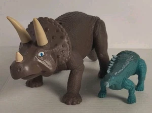 2 - Playskool Definitely Dinosaurier Figuren Triceratops Polacanthus Vintage 1987 - Bild 1 von 16