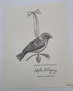 Ornament Art 2015 Hallmark Keepsake Ornament “Western Tanager” Signed By Artist - Picture 1 of 2