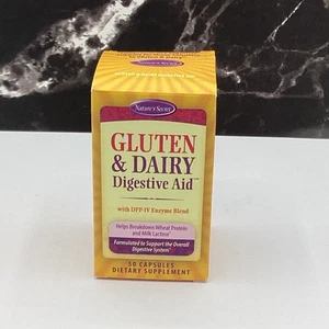 Nature's Secret Gluten & Dairy Digestive Aid 50 Caps Exp.05/2025 - Picture 1 of 2