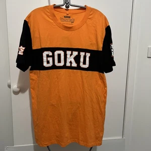 Goku Mens Medium Short Sleeve T Shirt Goku Round Neck Orange - Picture 1 of 9