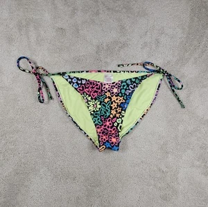 No Boundaries Juniors Size L (11-13) Print String Bikini Bottoms New - Picture 1 of 7