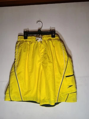 Speedo Yellow Swim Trunks with Pockets and Drawstring - Image 1 of 4