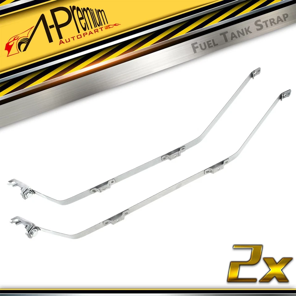 2Pcs Fuel Tank Strap Gray for Acura RL 2000 2001 2002 2003 2004 V6 3.5L Sedan - Image 1 of 4