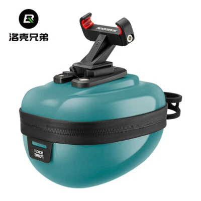 ROCKBROS 0.4L MTB Bicicleta de Carretera Bolsa de Carcasa Dura Bolsa de Cola Compacta Portátil Bolsa de Sillín Foto 1 de 4