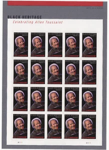 Scott #5957 Allen Toussaint Black Heritage Sheet of 20 Forever Stamps - MNH - Picture 1 of 1