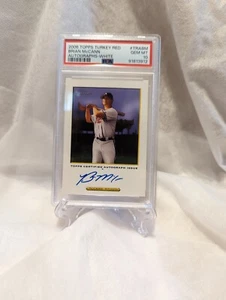 2006 Topps Turkey Red Auto White /200 Brian McCann #TRA-BM Auto PSA 10 (Pop 1) - Picture 1 of 2