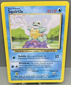 Juego Base Cartas Pokemon Squirtle 63/102 1999 Vintage (K) - Imagen 1 de 7