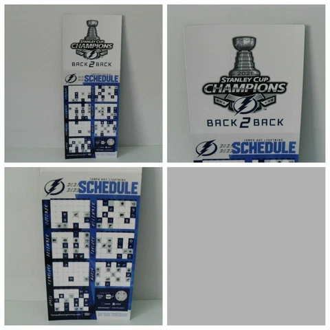 Tampa Bay Lightning 2021- 2022 Magnetic Schedule Back To Back SC Car Magnet Logo Cover