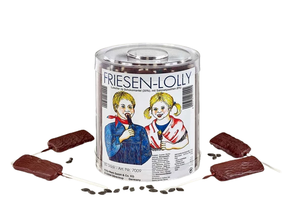 Küfa Friesen Lolly Lutscher Salmiak Schokolade