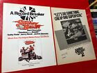 2 ORIGINAL (UNFRAMED) "SMOKEY & THE BANDIT" 1977 MOVIE PROMOTIONAL AD PAGES