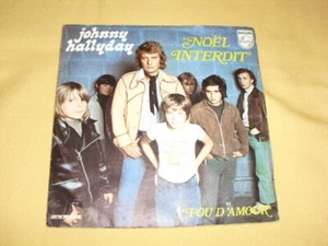 Johnny Hallyday - Verbotene Weihnachten 7" 45 RPM Single - Bild 1 von 3