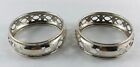 Lovely Pair of Vintage Sterling Silver Napkin Rings by Roden Bros. Ltd. pre 1953