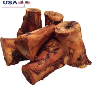 Beef Marrow Dog Bones Long Lasting Healthy Chews 100% Natural Small Dogs 6 Pack - Picture 1 of 7