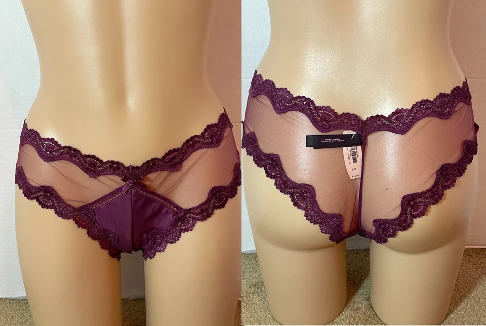 RARO L VICTORIA'S SECRET Braguita Descarada Malla Transparente Cuero Sintético De Colección 2014 Agotada Foto 1 de 4