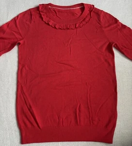 Maglione donna nuovo, Boden, rosso con dettaglio arricciato - UK6 - Foto 1 di 5