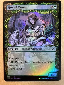 MTG 1x FOIL SHOWCASE Hound Tamer Innistrad: Midnight Hunt Magic Gathering x1 NM - Picture 1 of 2