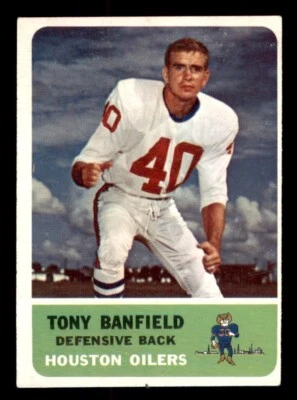 1962 Fleer Football #51 Tony Banfield EX - Image 1 of 2