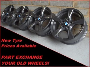 Llantas de aleación originales 17" BMW Serie 1 E81 82 87 88 Serie 3 E46 5 radios gris - Imagen 1 de 3