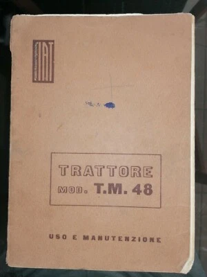 LIBRETTO USO MANUTENZIONE FIAT TM 48 TRATTORE D'ARTIGLIERIA 1951 - Immagine 1 di 4